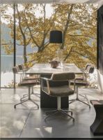 Billede af Vipp 452 Swivel Stol Gliders u. Hjul - Aluminium/Curly 07/Umber Limited Edition 