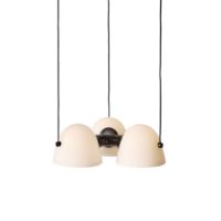 Billede af Made By Hand Fuse Triple Pendel H: 10 cm - Sten/Hvid Opalglas