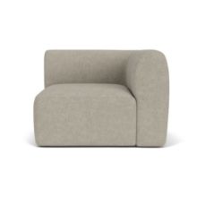 Billede af FDB Møbler L47 Korinth Højre Hjørne Modul Sofa B: 93 cm - Light Grey