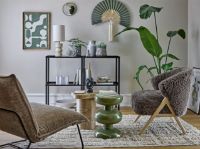 Billede af Bloomingville Jaime Vægdekoration 70x75 cm - Grøn Bambus FORUDBESTIL: JANUAR 2026