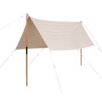 Billede af HAY Outdoor Market Canopy B: 300 cm - Beige/Red Stripe 