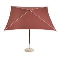 Billede af HAY Terrazza Parasol Firkantet 240x240 cm - Off-White/Burgundy
