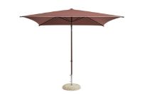 Billede af HAY Terrazza Parasol Firkantet 240x240 cm - Off-White/Burgundy
