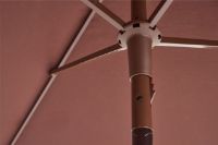 Billede af HAY Terrazza Parasol Firkantet 240x240 cm - Off-White/Burgundy
