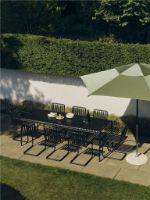 Billede af HAY Terrazza Parasol Sekskantet 300x300 cm - Green/Dark Green