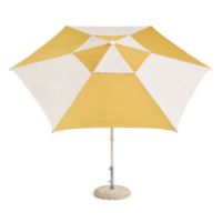 Billede af HAY Terrazza Parasol Sekskantet 300x300 cm - Off-White/Ochre