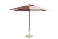 Billede af HAY Terrazza Parasol Sekskantet 300x300 cm - Off-White/Burgundy
