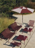 Billede af HAY Terrazza Parasol Sekskantet 300x300 cm - Off-White/Burgundy
