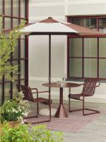 Billede af HAY Terrazza Parasol Sekskantet 300x300 cm - Off-White/Burgundy
