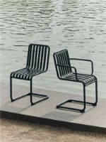 Billede af HAY Palissade Cantilever Chair H: 81,5 cm - Anthracite