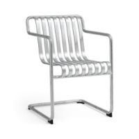 Billede af HAY Palissade Cantilever Dining Armchair H: 80 cm - Hot Galvanised Steel
