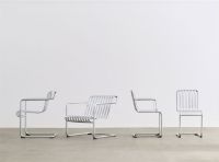 Billede af HAY Palissade Cantilever Dining Armchair H: 80 cm - Hot Galvanised Steel