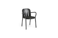 Billede af HAY Deville Chair + Armchair Seat Pad 40x42 cm - Black