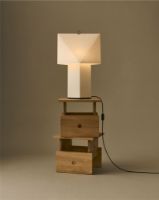 Billede af Hay Aplat Bordlampe 660 H: 66 cm - Silkepapir/Hvid 