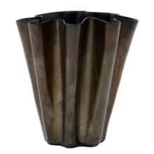 Billede af House Doctor Flood vase H: 13 cm - Jern/Antik Brun