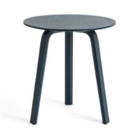 Billede af Hay Bella Coffee Table Ø: 45 cm - Blue Charcoal Water Based Lacquered Oak