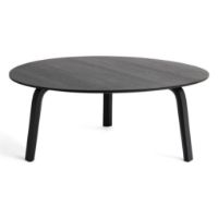Billede af Hay Bella Coffee Table Ø: 80 cm - Black Water Based Lacquered Oak 