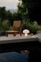 Billede af GUBI Obello Lamp H: 24 cm - Mundblæst Glas/Pearl White