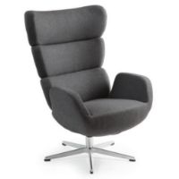 Billede af Conform Turtle Lænestol SH: 42cm - Antracit/Aluminium