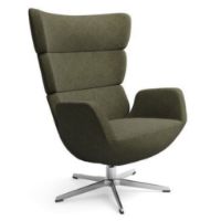 Billede af Conform Turtle Lænestol SH: 42cm - Olive/Aluminium