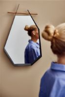 Billede af Andersen Furniture Edge Spejl H: 45 cm - Metal/Egetræ