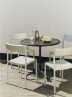 Billede af Hay Deville Table Ø: 80 cm - Powder Coated Aluminium/Anthracite 