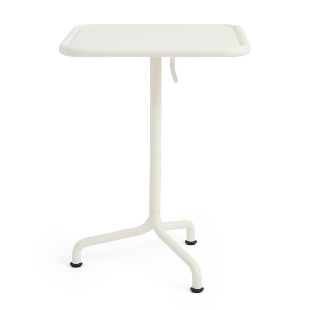 Billede af Hay Deville Table 55x55 cm - Powder Coated Aluminium/Cream White 