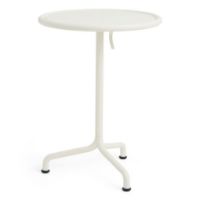 Billede af Hay Deville Table Ø: 55 cm - Powder Coated Aluminium/Cream White 