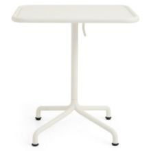 Billede af Hay Deville Table 60x70 cm - Powder Coated Aluminium/Cream White 