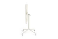 Billede af Hay Deville Table 60x70 cm - Powder Coated Aluminium/Cream White 