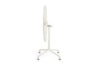 Billede af Hay Deville Table Ø: 80 cm - Powder Coated Aluminium/Cream White 