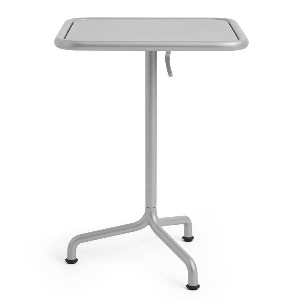Billede af Hay Deville Table 55x55 cm - Powder Coated Aluminium/Silver Grey