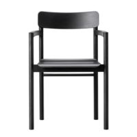 Billede af &Tradition 3445 Post Chair H: 79,5 cm - Sort Lakeret Eg