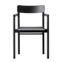 Billede af &Tradition 3445 Post Chair H: 79,5 cm - Sort Lakeret Eg