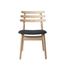 Billede af FDB Møbler J48 Stol Poul M. Volther Siddehøjde: 46 cm - Eg/Antracit Tekstil