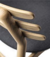 Billede af FDB Møbler J48 Stol Poul M. Volther Siddehøjde: 46 cm - Eg/Antracit Tekstil