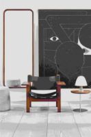 Billede af Fredericia Furniture 2226 Den Spanske Stol af Børge Mogensen SH: 33 cm - Sort Læder/Olieret eg