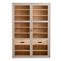 Billede af Nordal Viva Vitrineskab m. 2 Låger H: 210 cm - Træ/Grå