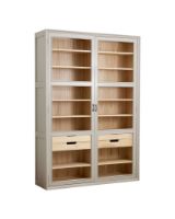 Billede af Nordal Viva Vitrineskab m. 2 Låger H: 210 cm - Træ/Grå