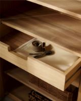 Billede af Nordal Viva Vitrineskab m. 2 Låger H: 210 cm - Træ/Grå