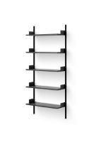 Billede af New Works Wall Shelf 1900 190x83,5 cm - Black Ash/Black OUTLET