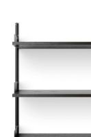 Billede af New Works Wall Shelf 1900 190x83,5 cm - Black Ash/Black OUTLET