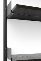 Billede af New Works Wall Shelf 1900 190x83,5 cm - Black Ash/Black OUTLET