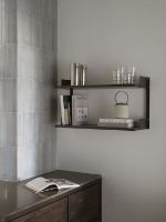 Billede af New Works Wall Shelf 450 46x83,5 cm - Black Ash/Black