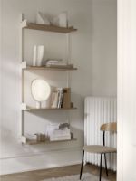 Billede af New Works Wall Shelf 1900 190x83,5 cm - Oak/White