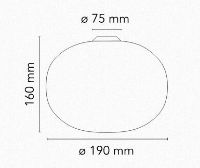 Billede af FLOS Glo-Ball Ceiling/Wall Zero Ø: 19 cm - Aluminium/Opalglas