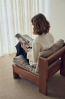 Billede af Form & Refine Icon Lounge Chair H: 62,5 cm - Fyrretræ/Uld