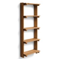 Billede af Form & Refine Beam Hylde m. 5 Hylder H: 167 cm - Fyrretræ/Deep Brown
