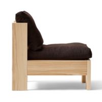 Billede af Form & Refine Icon Lounge Chair H: 62,5 cm - Fyrretræ/Uld