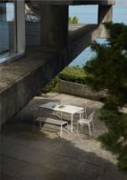 Billede af &Tradition Thorvald SC111 Dining Bench B: 143 cm - Stål/Ivory